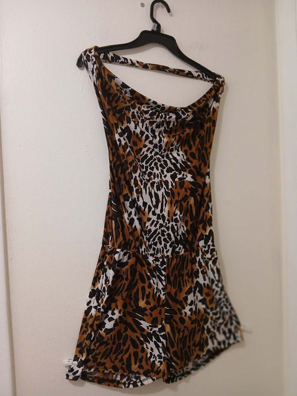 Hot Luxx Leopard Print Halter Romper Size M